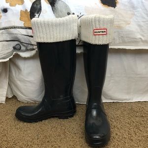 Sweater Top Fleece Hunter Boot Socks